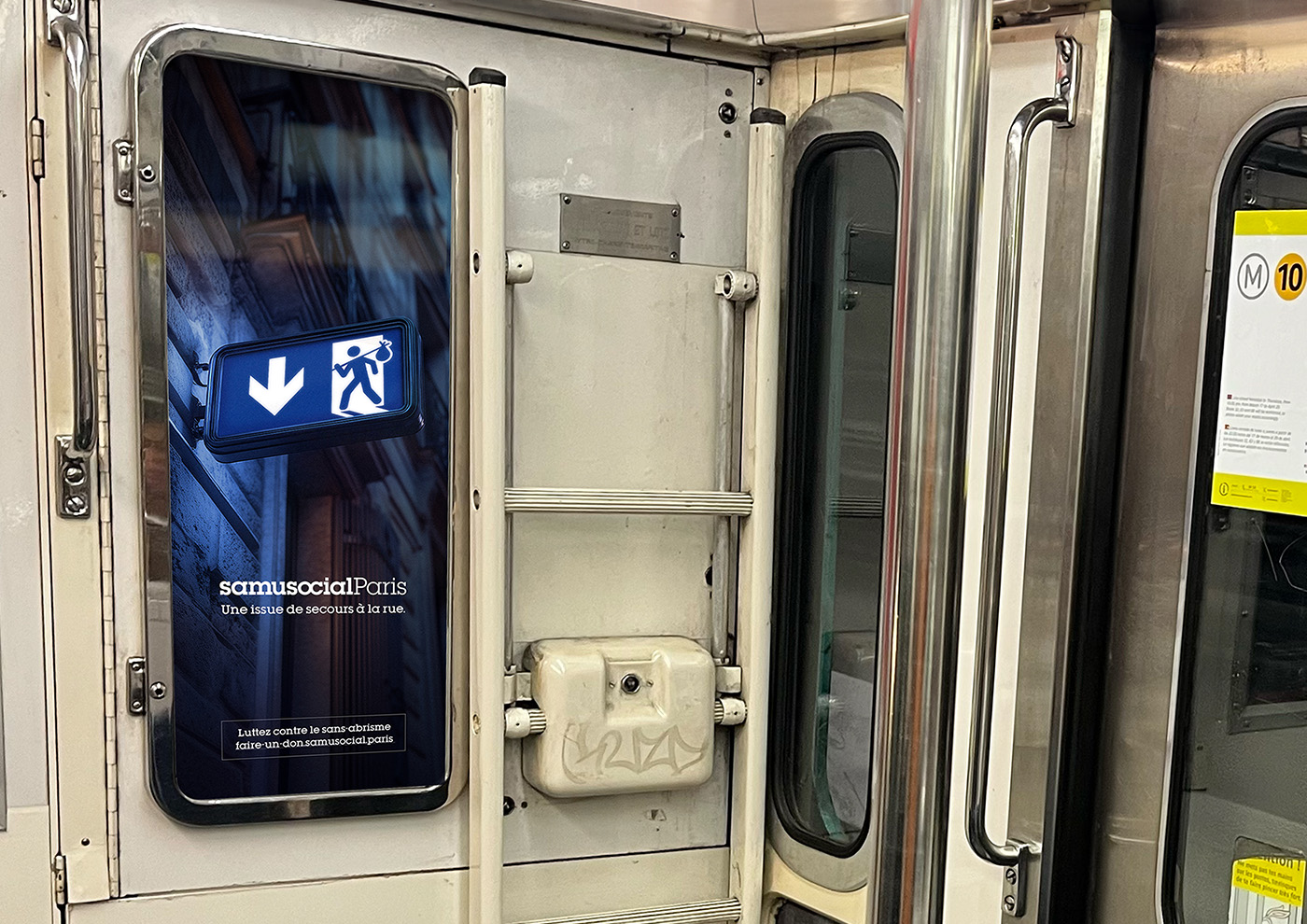 Campagne Mlle Pitch Awards 2025 Shortlist Grand Prix Affichage Samusocial de Paris l'issue de secours