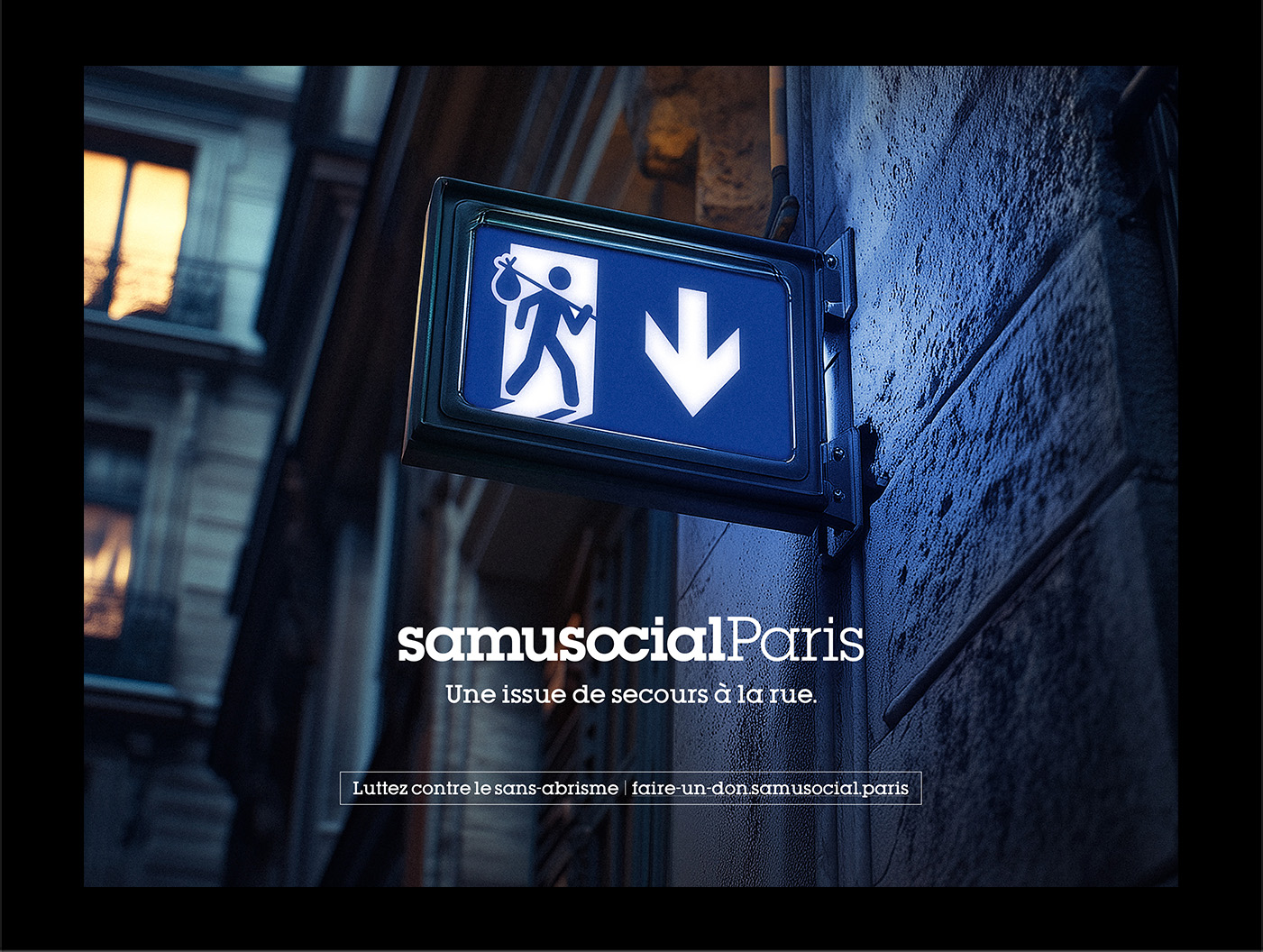 Campagne Mlle Pitch Awards 2025 Shortlist Grand Prix Affichage Samusocial de Paris l'issue de secours