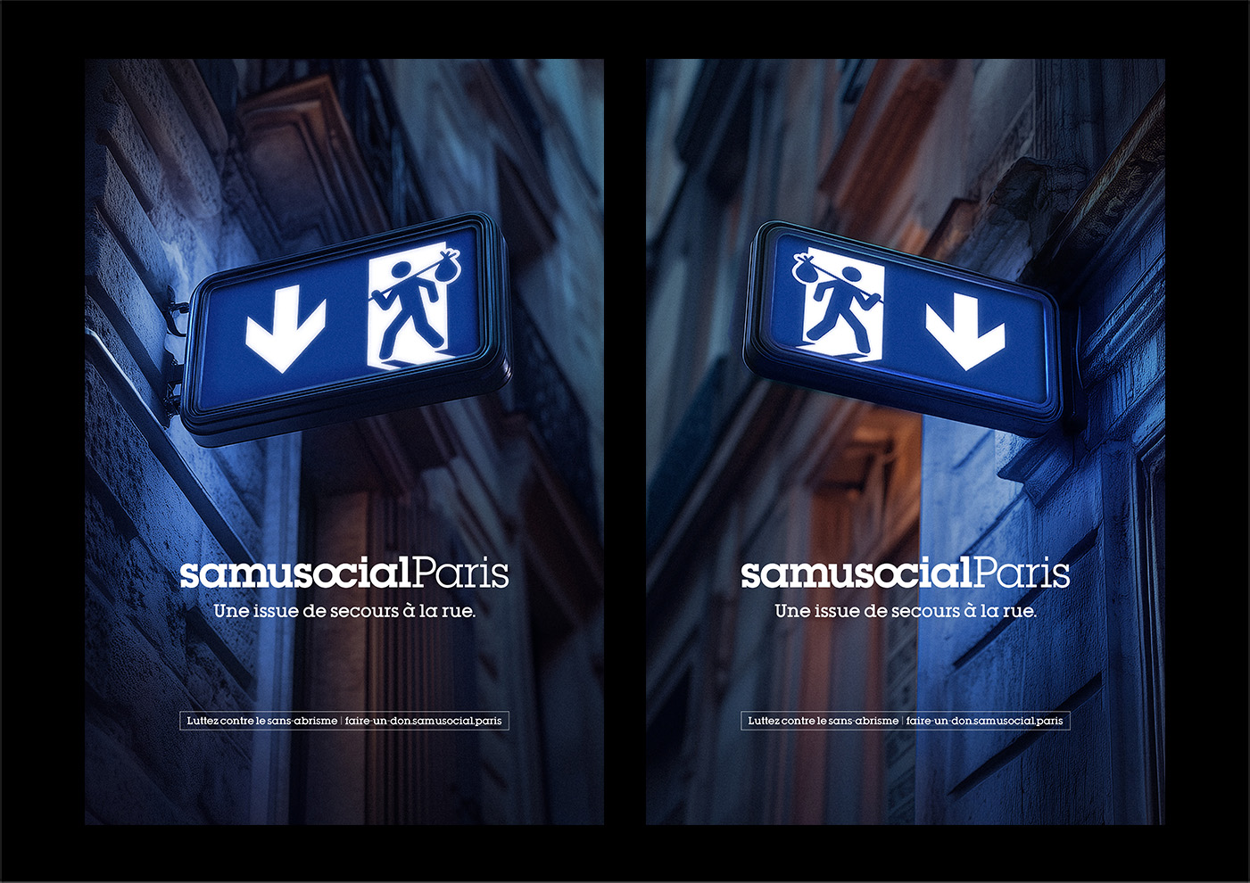 Campagne Mlle Pitch Awards 2025 Shortlist Grand Prix Affichage Samusocial de Paris l'issue de secours