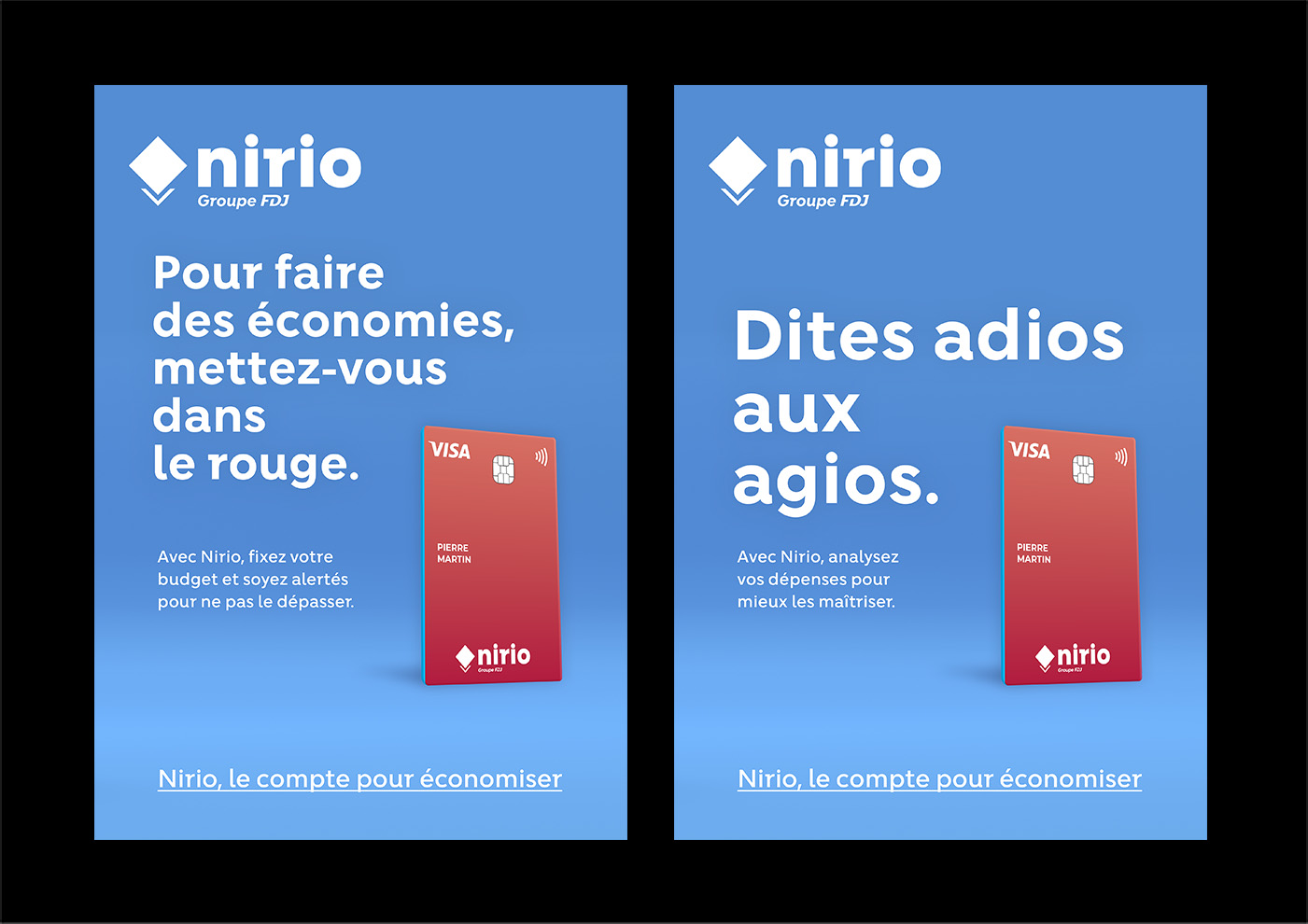 Campagne print Nirio l'appli pour économiser