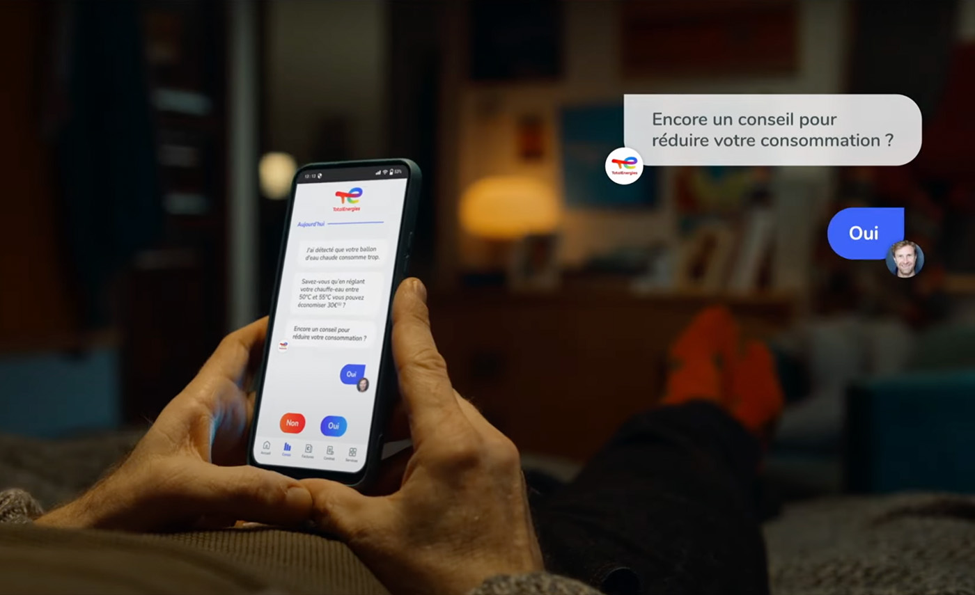 Campagne TV Total Energies L'appli des fans d'économie d'énergies