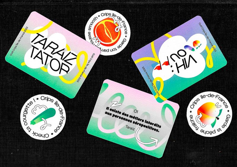 Identité visuelle Crips Île-de-France Askip le VIH Solidays